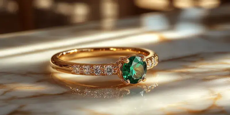 Pierścionek zaręczynowy na której ręce